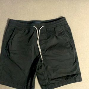 Men’s shorts, Aeropostale, black shorts, pockets front and back, drawstring